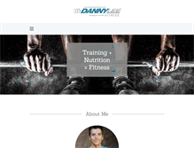 Tablet Screenshot of dannyleefitness.com